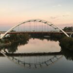 bridge at sunset