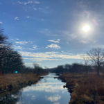 blue sky in November