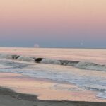 moonrise over ocean in sc